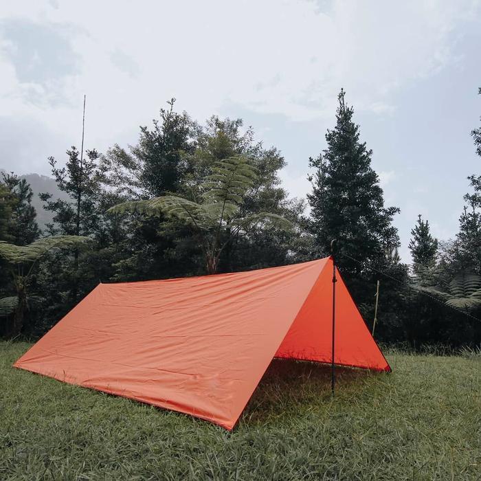 Flysheet 4x6 m Waterproof Type Bushcraft Flysheet Tenda Ultralight