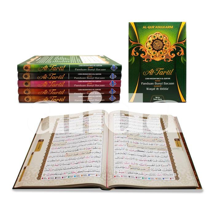 Sedia [Uk A4] Alquran Tajwid Waqaf Ibtida At-Tartil Al-Quran AtTartil Suara Agung