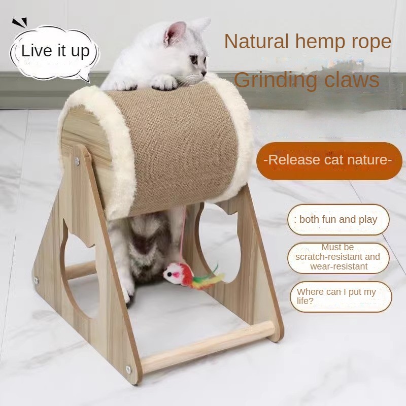 Cat Wheel Furniture Scratcher Toy Cats Pet Products Cat Treadmill Accessories Cat Running Wheel Roll