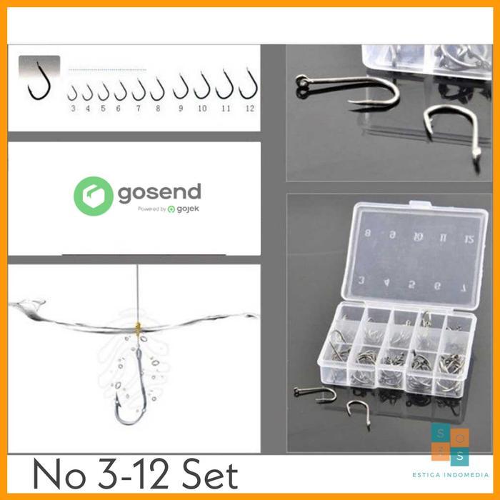 Kail Pancing Set No. 3 - 12 Murah Tajam dan Awet