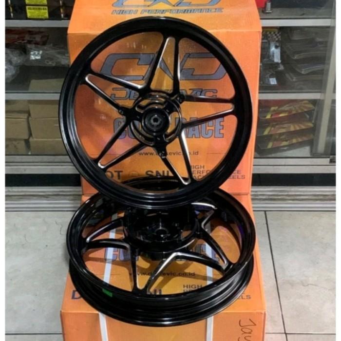 velg delkevic nmax new plus ban ring 14 maxxis DND X-1 bintang nmax - Hitam, tanpa ban