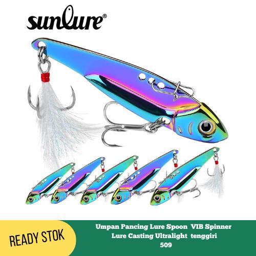 Umpan Pancing Lure Spoon Vib Spinner Lure Casting Ultralight Tenggiri 509 Terlaris