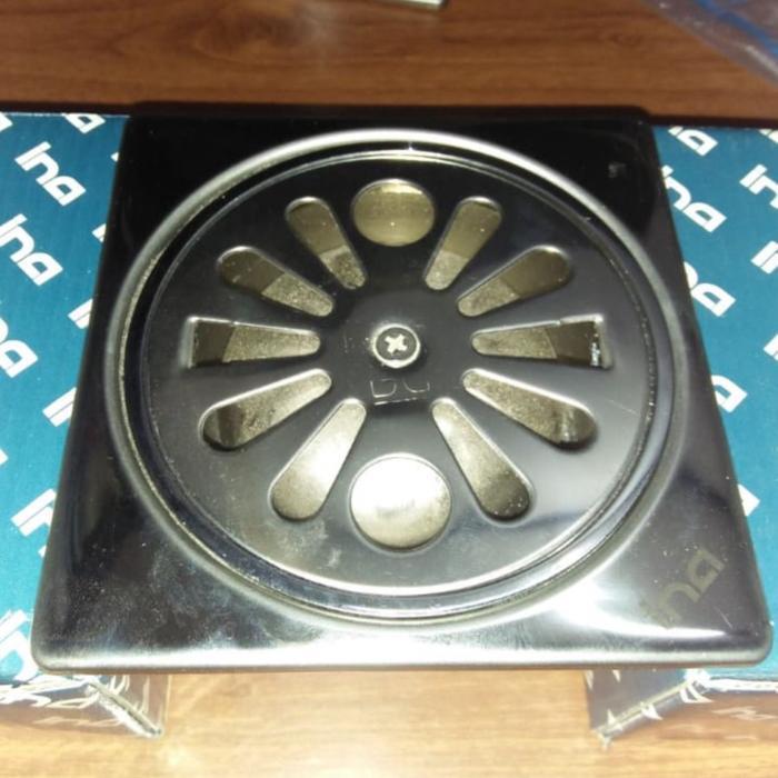 Ina Floor Drain With Square Flanfe If 23 Sq-M2 Avur / Saringan Got Stainless