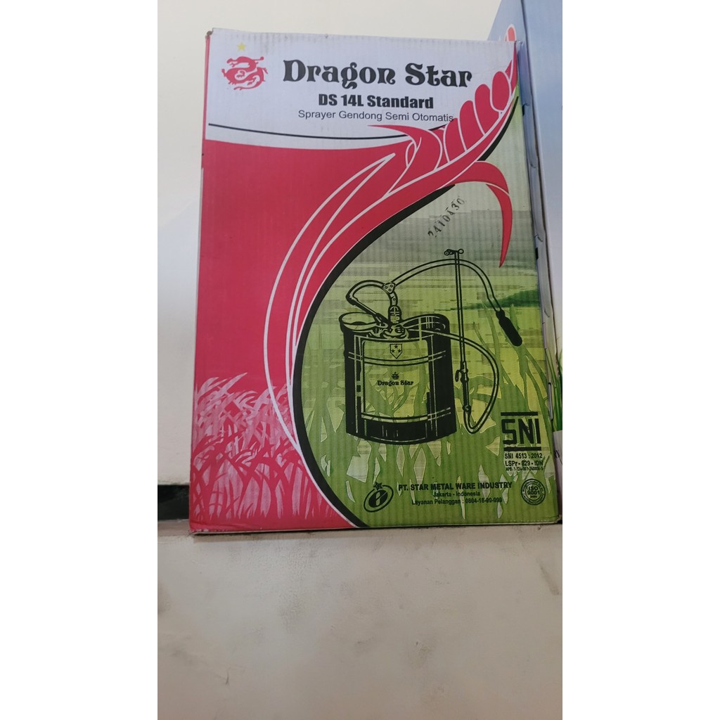 Sprayer Dragon Star Stainless Manual 14 Liter Semprotan Pompa