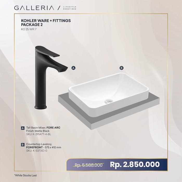 Kohler Ware Package / Kohler Paket Wastafel dan Kran