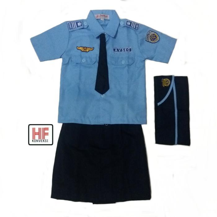 profesi anak AVSEC Baju Profesi Anak Avsec Stelan Perempuan Petugas Bandara AVSEC stelan perempuan /