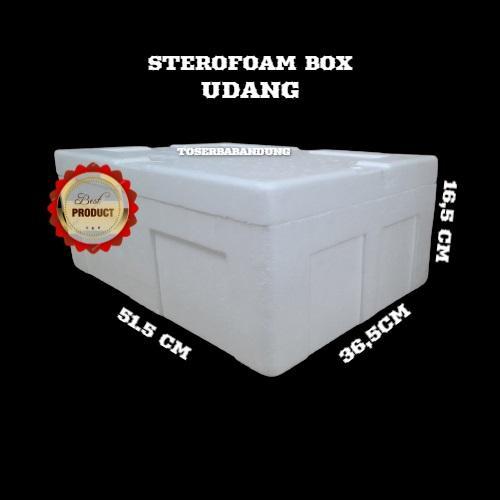 Sterofoam box udang benur Sterofom kotak Bandung Styrofoam ikan beku