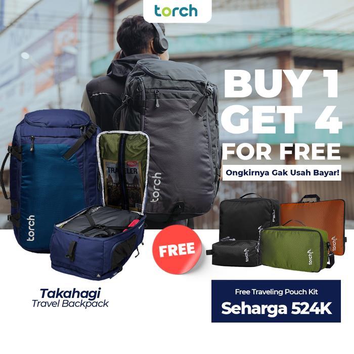 Torch Wallets - Bundling Special Takahagi Travel Backpack Free 4 Packing System