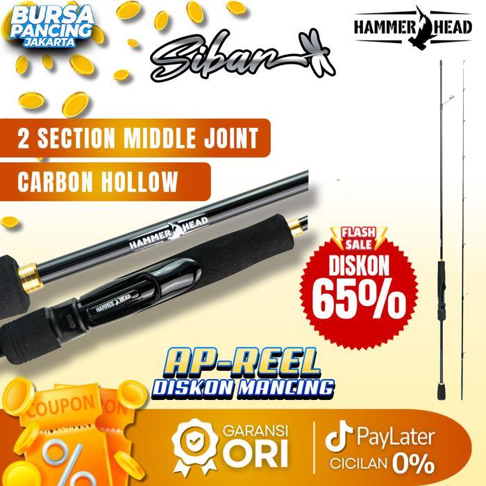 Promo Hammer Head Joran Spinning Sibar Ultra Light Ul Master S662Ul S702Ul X24 Solid Carbon Eva