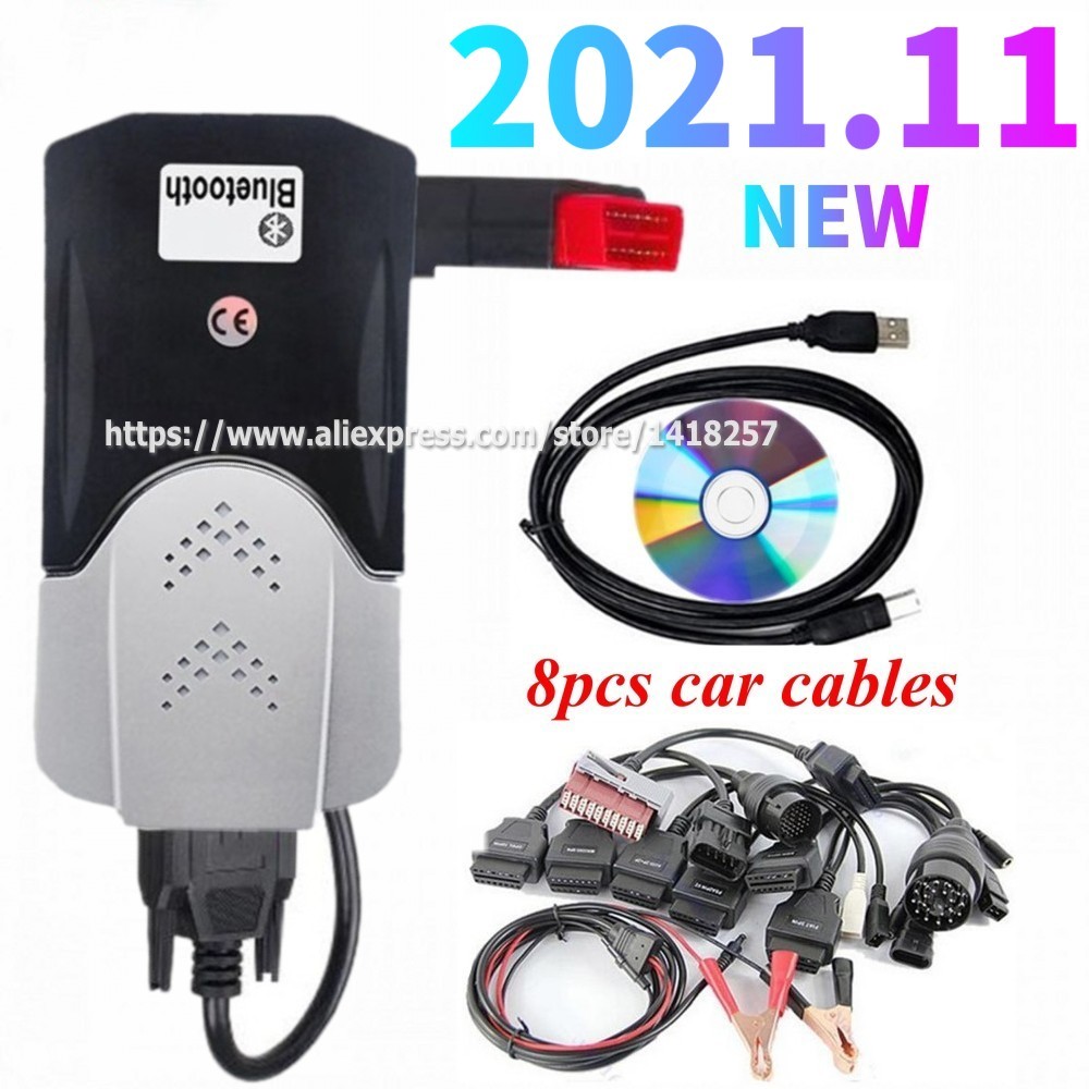 2023 NEW VCI OBD2 Scanner 2021.11 Keygen Vd Ds150e Cdp VD TCS CDP