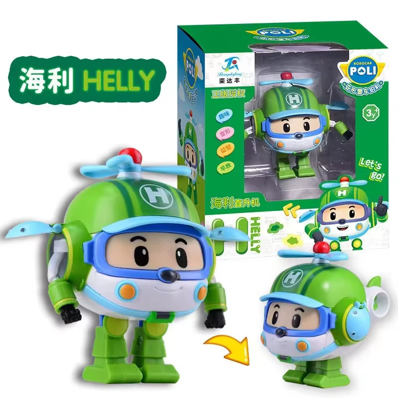 Poli Car Transformation Vehicle Robot Toy Action Figure Robot Toys Bus Cartoon Kid Toy Birthday