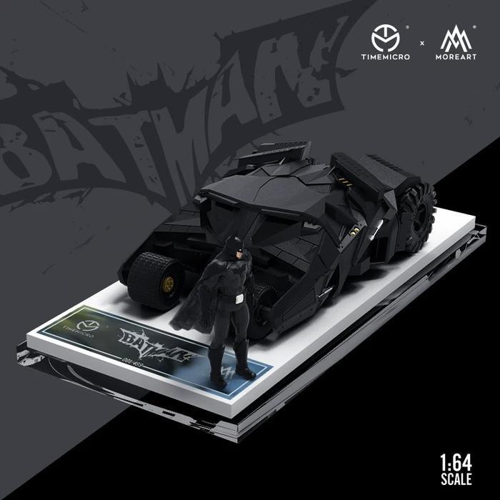 Diecast Time Micro MoreART 1:64 Batman The Dark Nht Series Limited Sport Car Koleksi Hadiah Mainan
