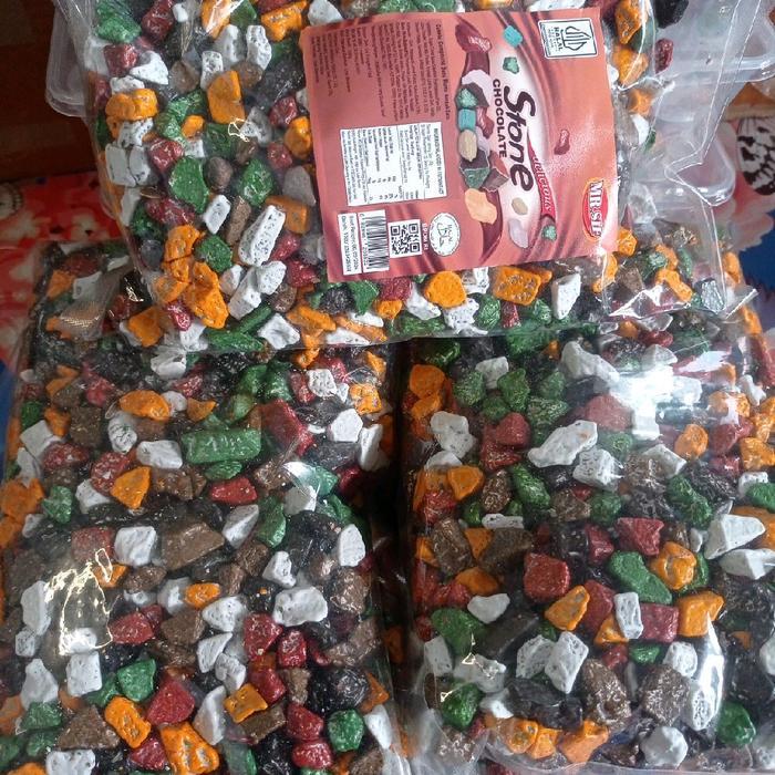 GRATIS ONGKIR Coklat Krikil Arab 1 kg Permen Coklat Viral Manis Dingin - Toples, Food, Cemilan,