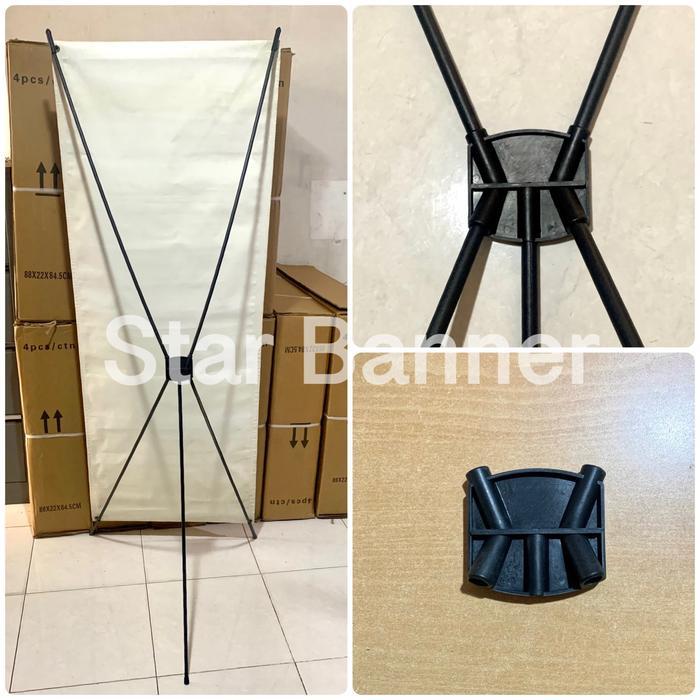 X Banner Besi 60x160 Rangka X Banner