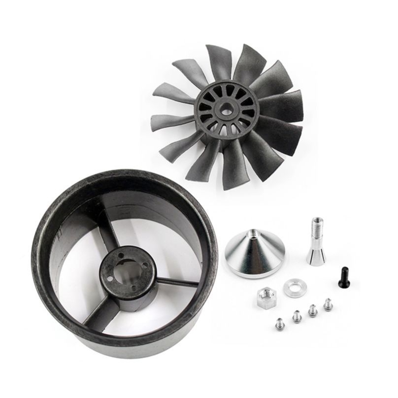 JMT QX-Motor 6-Blades 12-Blades Fan EDF Ducted Fan Without Motor 30mm / 60mm / 64mm / 70mm For RC