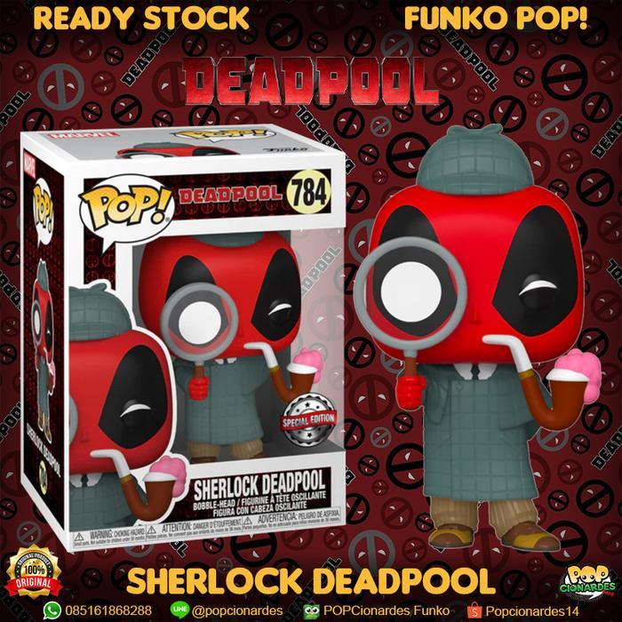 Funko POP Marvel - Deadpool 30th Anniversary - Sherlock Deadpool #784