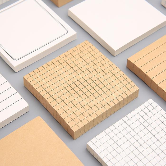 N3W (75 Lembar) Sticky Notes Brown White Memopad Sekolah Kantor SN8007