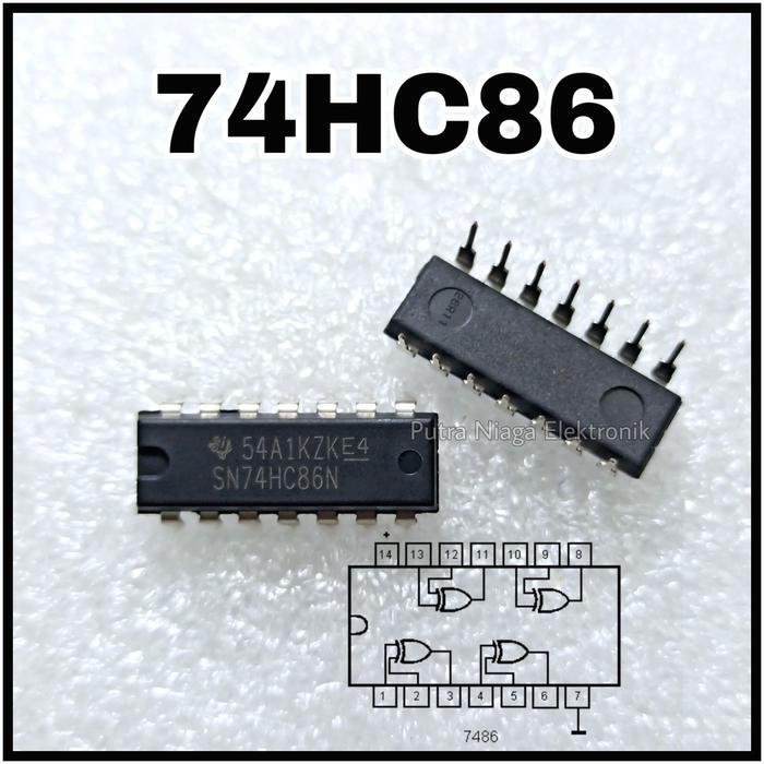 ic TTL 7486 74HC86 dip 14p / SN74HC86N / HD74HC86P