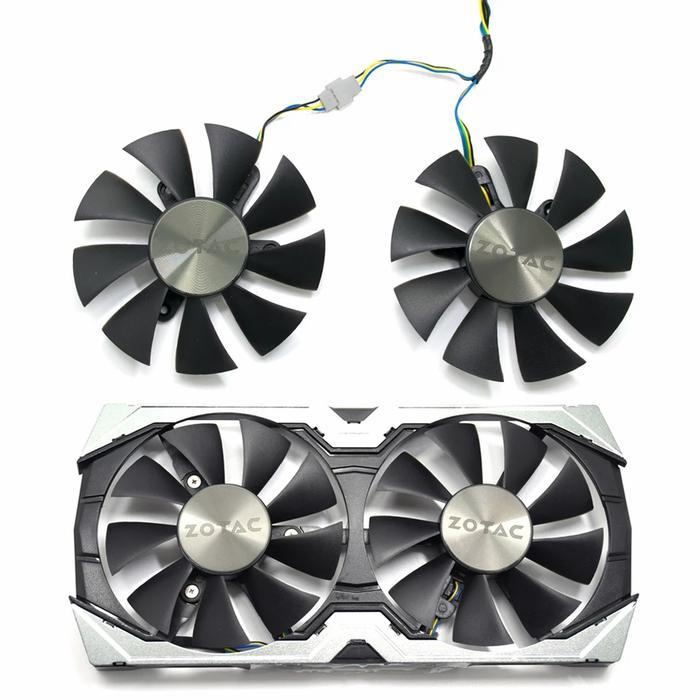 Ada Stok Fan kipas Vga ZOTAC AMP mini GTX 1060 1070 ti Logo Original