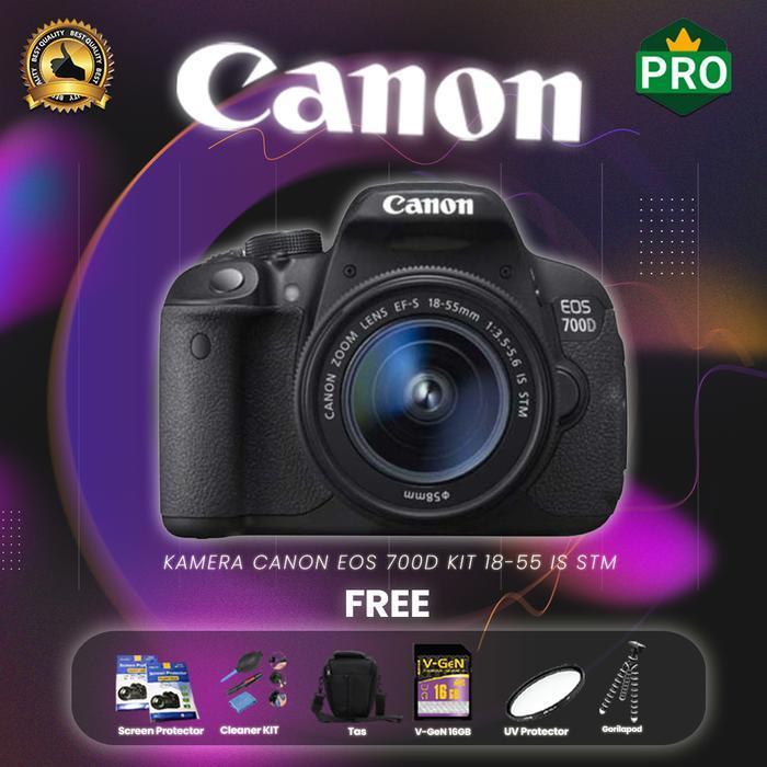Kamera Canon Eos 700D Kit 18-55 Is Stm Paketan Terbaru 