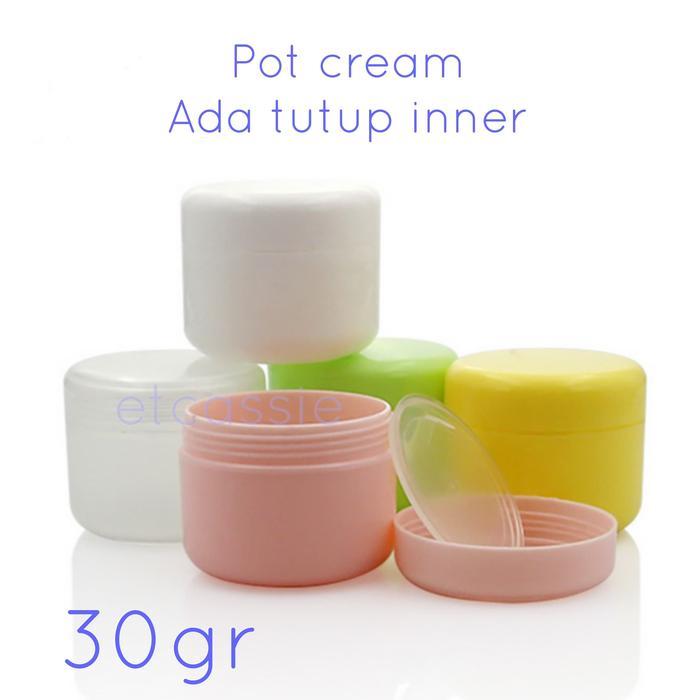 Pot Cream 30gr Ada Tutup dalam 30g 30gram 30 g gr gram wadah jar krim