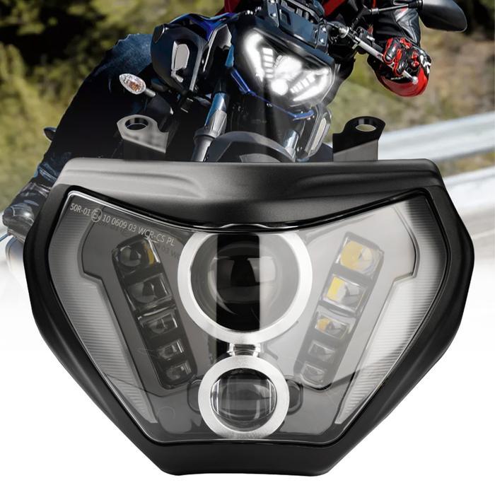 MT07 MT09 Headlight LED Lamp MT07 2018 2019 For YAMAHA Headlight MT09 FZ09 2014 2015 2016 DRL 110W M