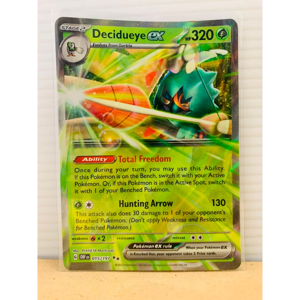 Decidueye ex #15 Pokemon Obsidian Flames