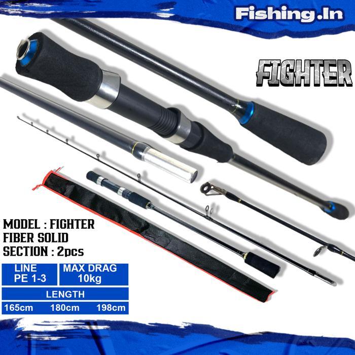 Joran Jigging Kustom Fighter PE 1-3 Bahan Fiber Solid