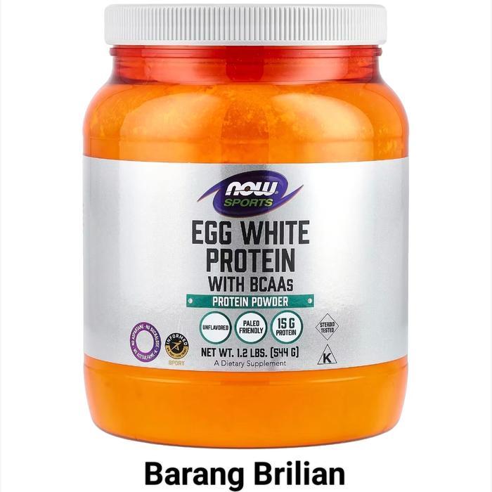 Now Egg White Protein Powder 544 Gram ORI USA