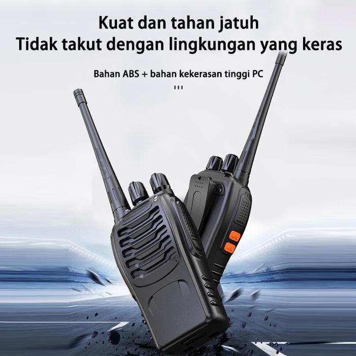 CODRADIO DAN HEADSET WALKIE TALKIE PRAKTIS TAHAN AIR JARAK JAUH 10KM (MAKS) SET RADIO WALKIE TALKIE