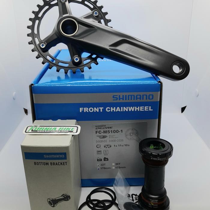 crank deore single m5100 + bb