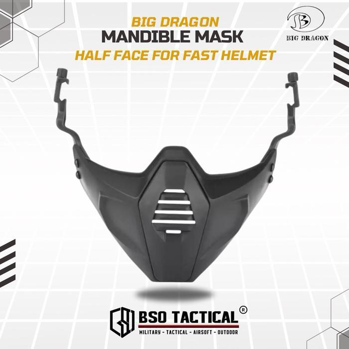 BD Tactical Half Face Mask Mandible for Tactical Helmet PJ MH BJ Helm - BD6652