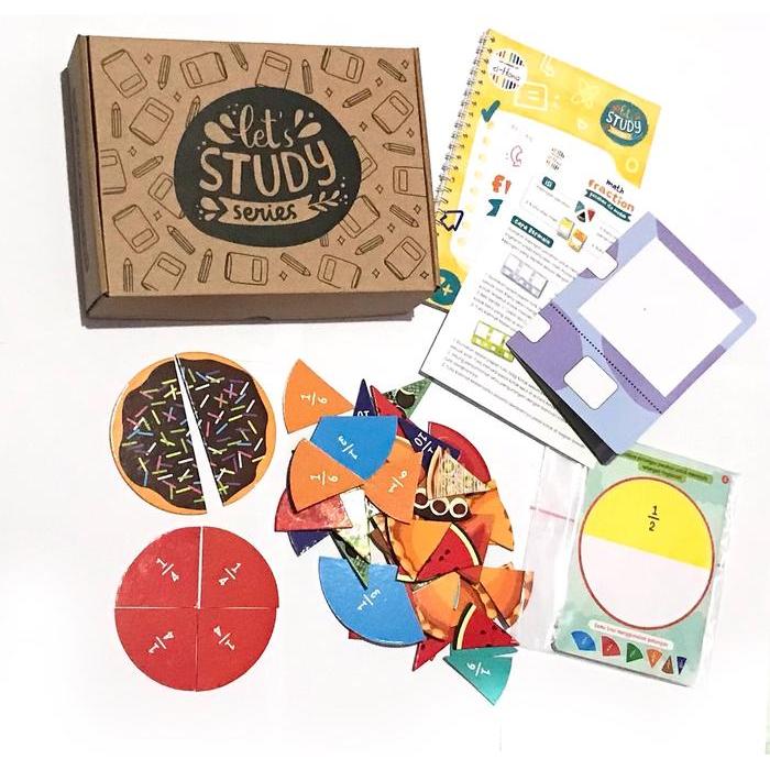 Mainan Pecahan Matematika, Math Fraction Toy, Belajar Pecahan, Alat Peraga Matematika, Edukasi Anak