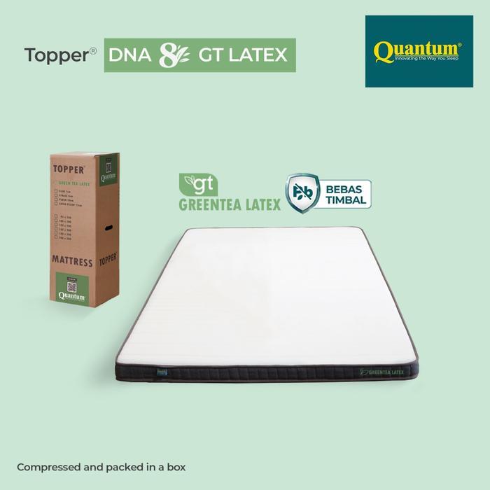 Topper Kasur Quantum Dna, Topper 8Cm, Topper Greentea Latex, Topper Latex, Mattress Topper, Topper