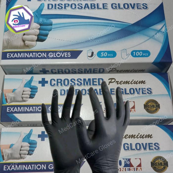 SALE Sarung tangan karet Nitril hitam Hockey gloves isi 50pcs