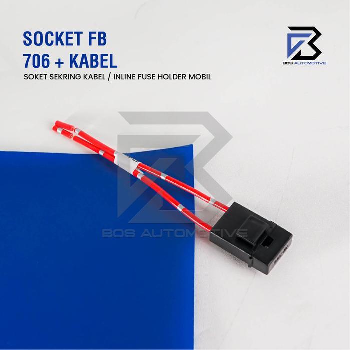 Soket Sikring FB 706 / Rumah Sikring / Socket Sekring Fuse Box Hitam
