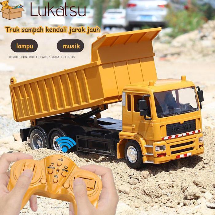 Wltoys Store - Truk Sampah Remote Control Listrik Truk Transportasi Remote Control Truk Sampah