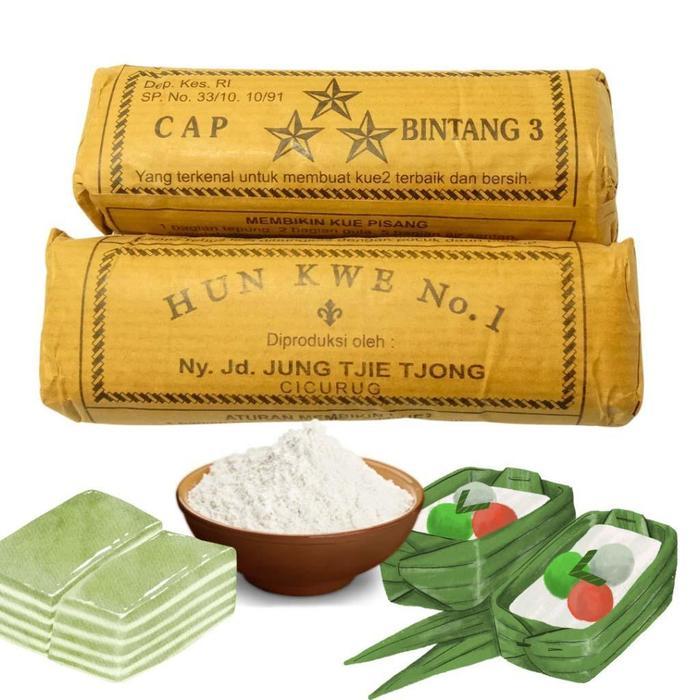 SALE Hun Kue / Hunkue / Hunkwe Cap Bintang 3 (100gr) ISI 10PCS (1kg) Food READY