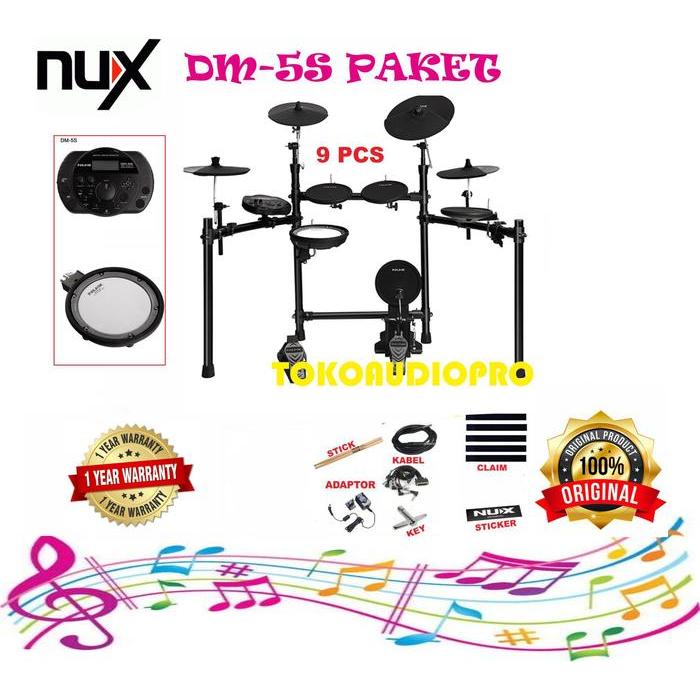 Abyaz- Nux Dm210 Digital Set Drum Elektrik [Kode 1Kode 2Kode 3Kode 4Kode 5Kode 6Kode 7Kode 8Kode