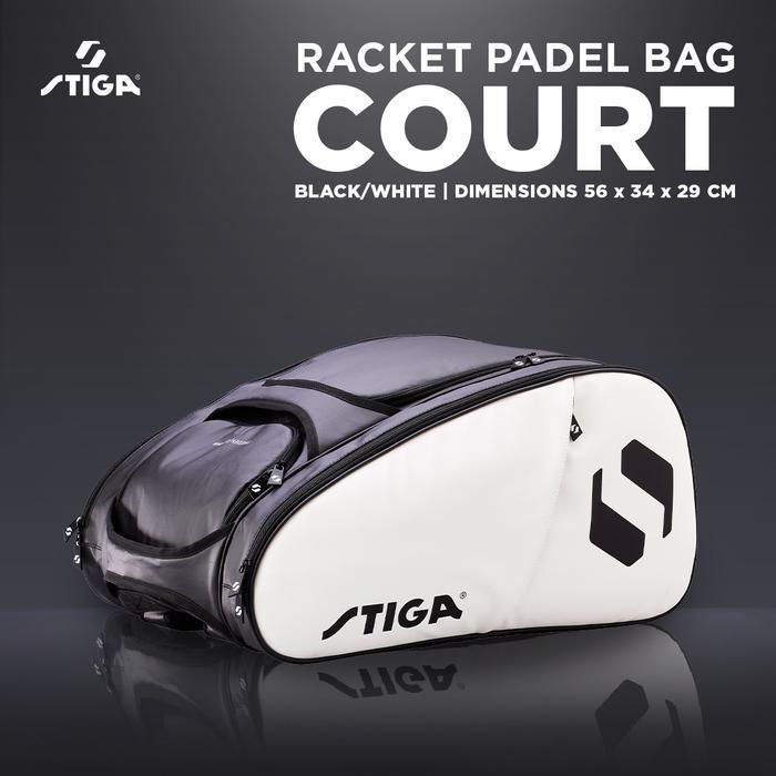 Tas Bag Padel Tenis Tennis Stiga Court Black White