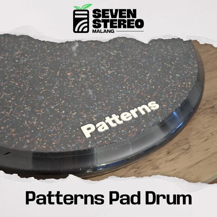 TERLARIS Patterns Pad Drum Compact Drum Pad Training Pad Drum Untuk Latihan