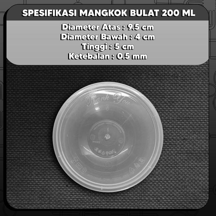(Good) Cup puding 200ml / Cup plastik / Food container 200 ml GROSIR