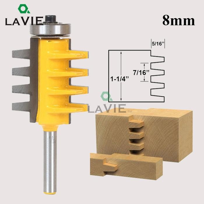 8mm shank Mata Profil Router Bit Pembuat Sambungan Kayu