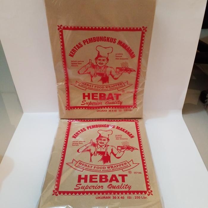 KERTAS NASI BESAR HEBAT pembungkus makanan