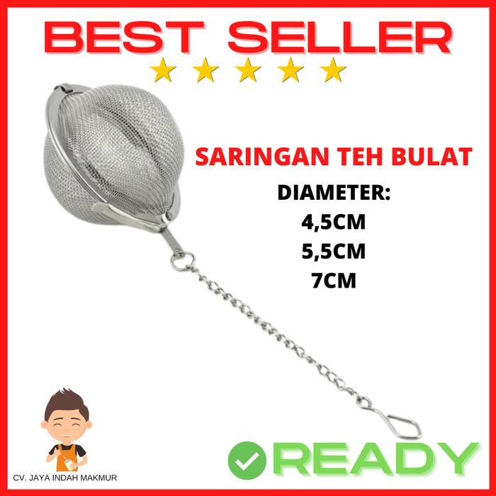 Saringan Teh Bulat Bola Stainless Tea Infuser Bola Tea Infuser Ball