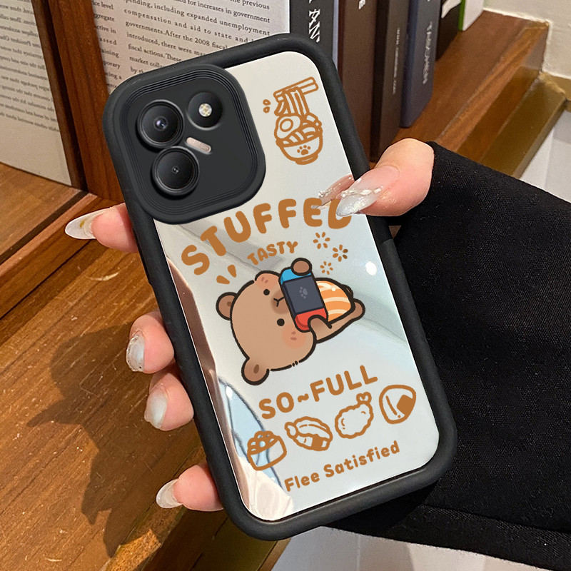 Casing Hp Untuk TECNO POVA 7 4G Case Casing Permainan kecanduan anjing HP pola Kesing Kasing cermin 