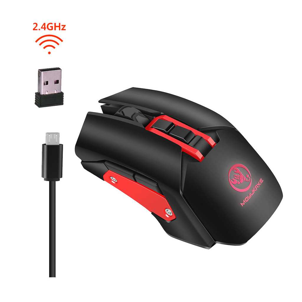 MOYUKAXIE wireless charging gaming mouse 5 adjustable DPI computer accessories gaming mouse