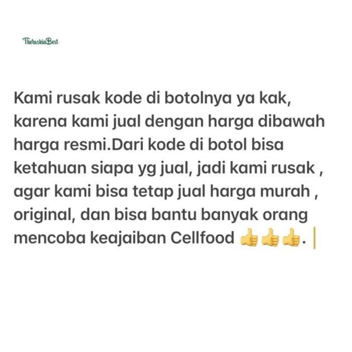 o1wl-- Cellfood Cell Food Original Bpom