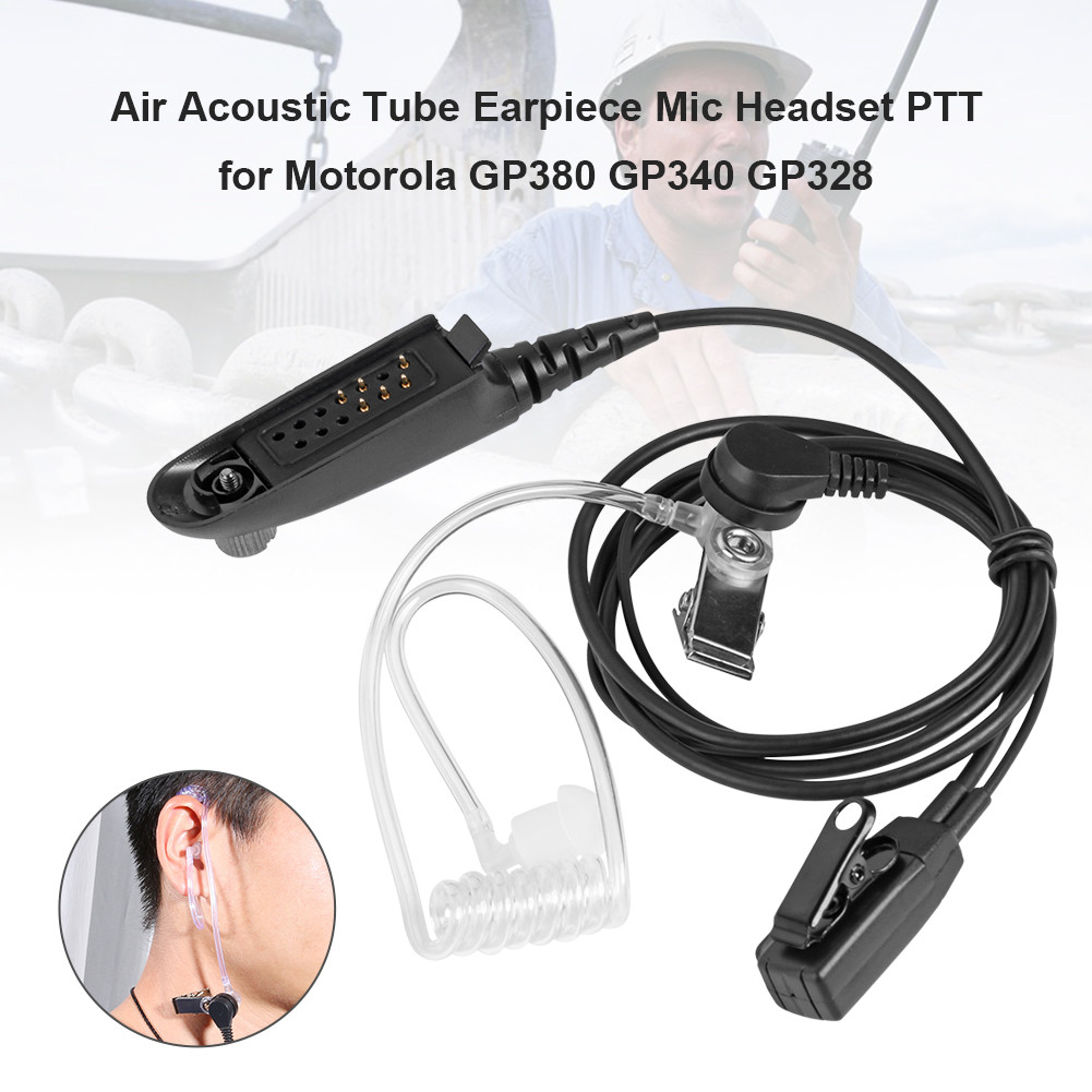 Air Acoustic Tube Earpiece Mic Headset PTT Microphone Headset Radiation-proof Walkie Talkie Earphone