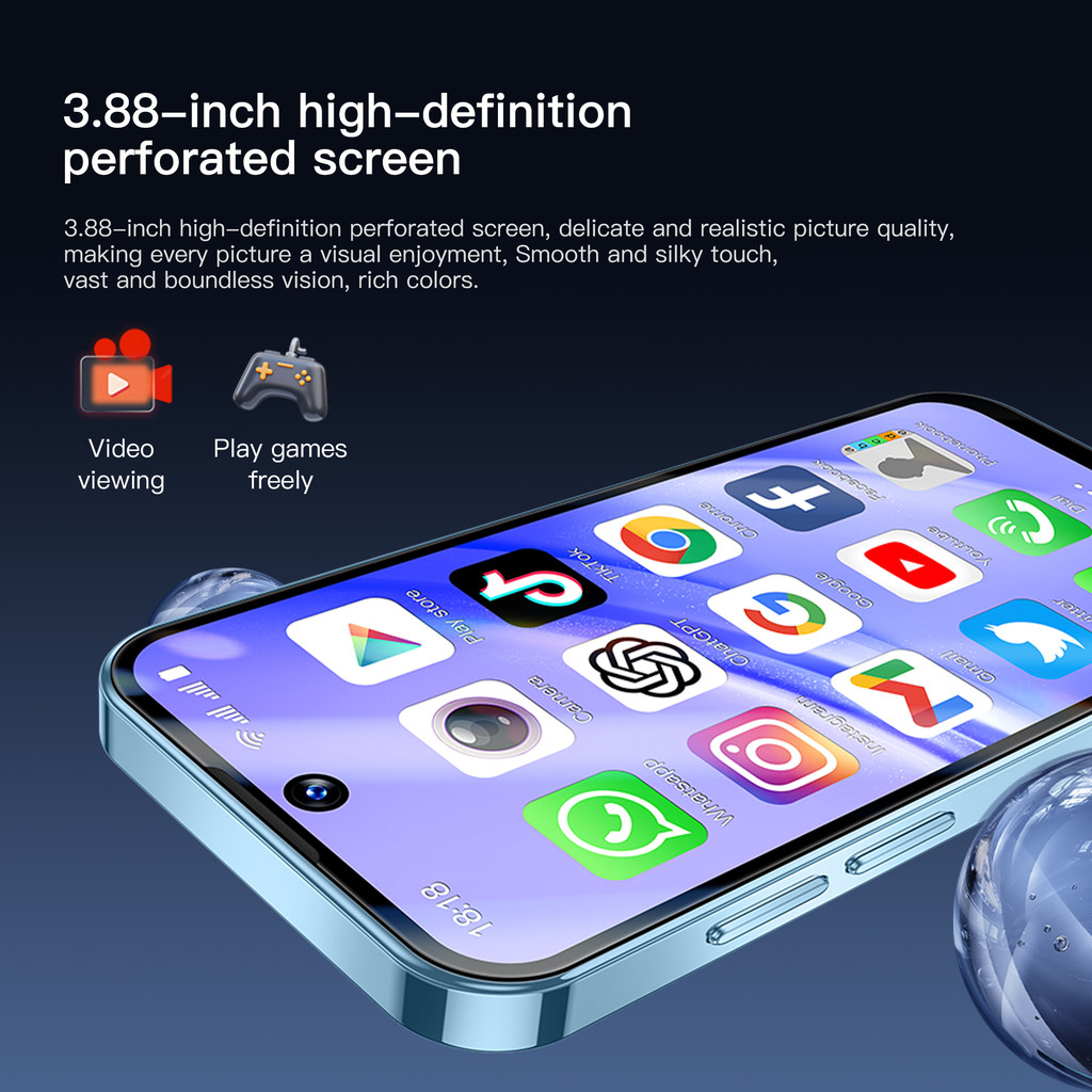 SERVO 19PRO 4G LTE Mini Smartphone 4GB+128GB Multiple Memory Android12 Play Store 3.88" Display Dual